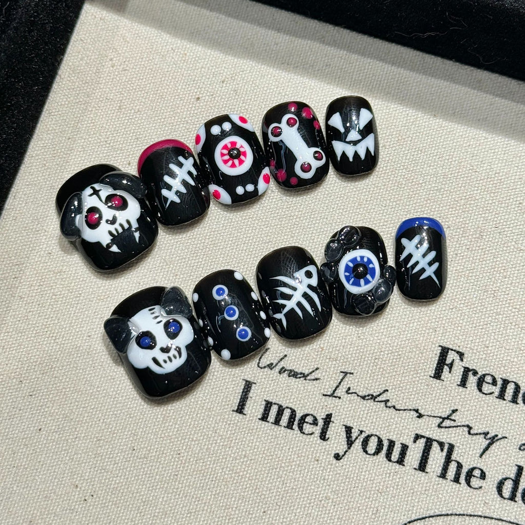 [Test link3] Fun Pumpkin-Themed Halloween Press-on Nail Stickers & Artificial Nails